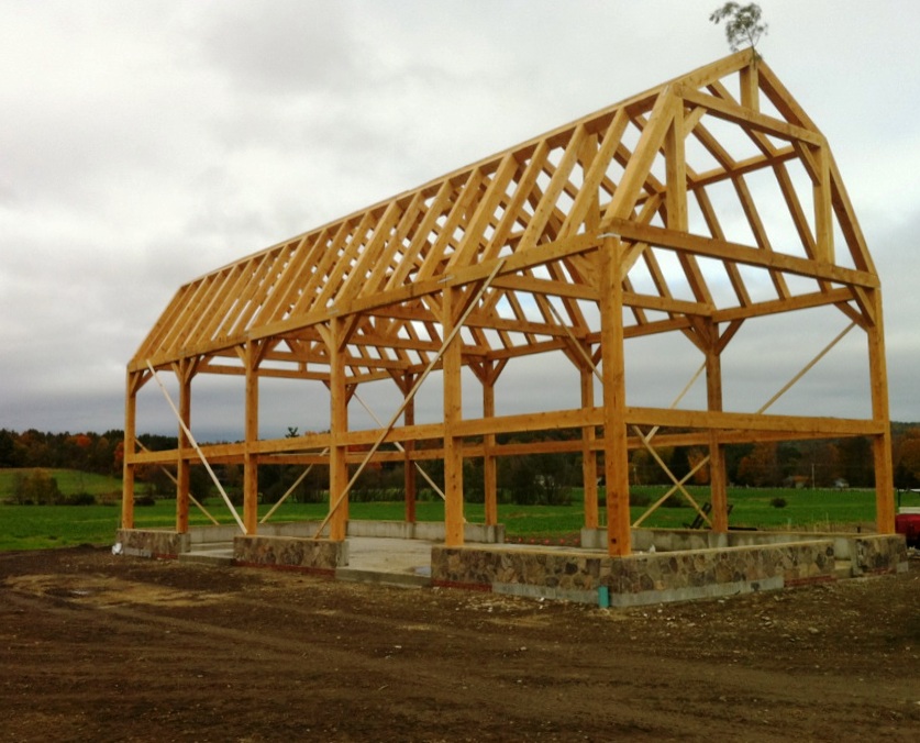 Gambrel Barn Frame | Post & Beam Construction