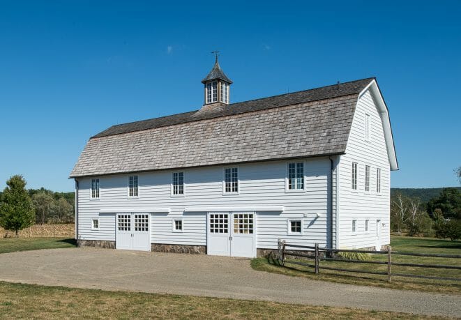 Exterior of Eberhart Gable Barn in Upstate NY