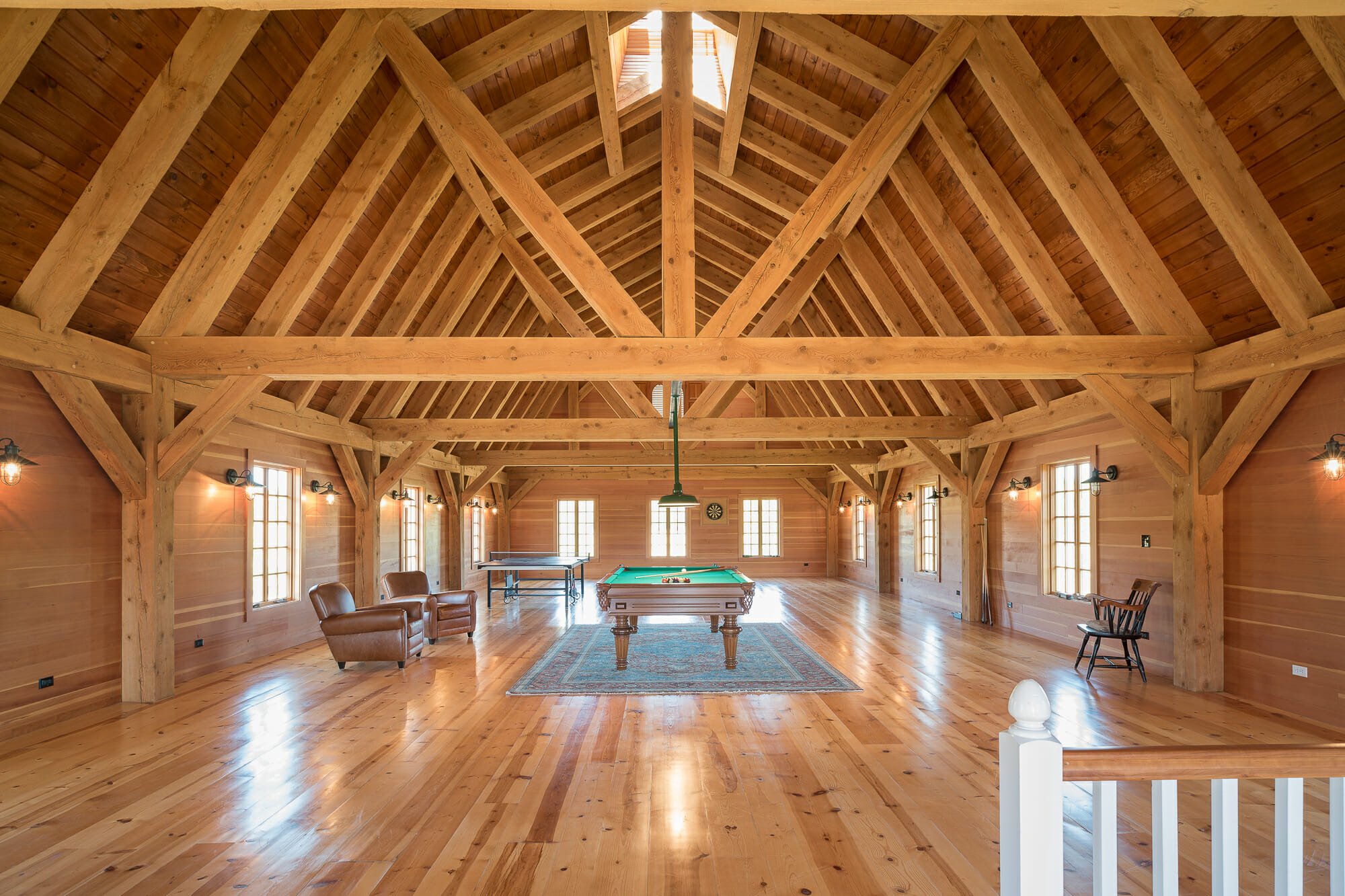 Pool Table in the Eberhart Gambrel Barn