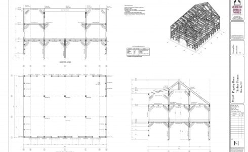 Plans for the Construction of the Pugsley Barn In New Hampshire