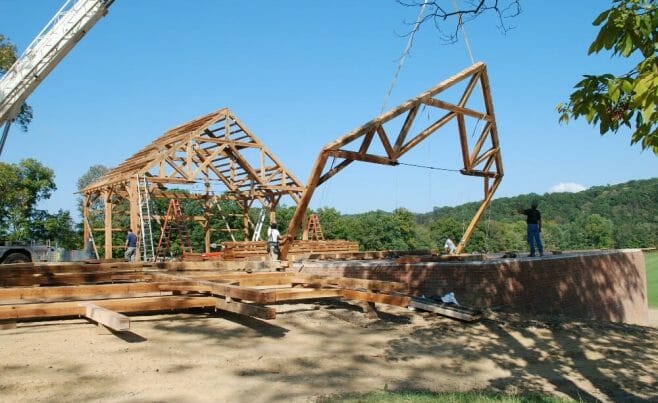 Timber Frame Raising