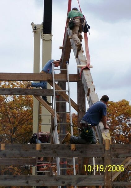 Setting the Timber Frame