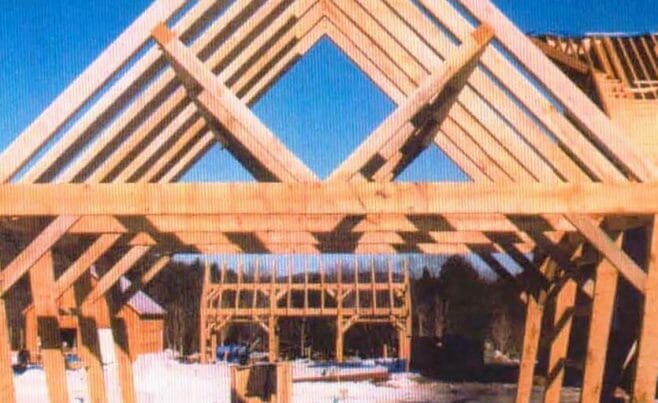 Hand Hewn Oak Frame