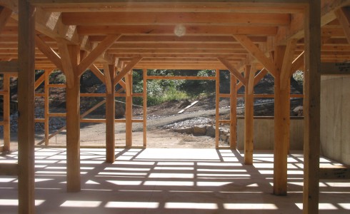 Timber Frame Horse Stalls