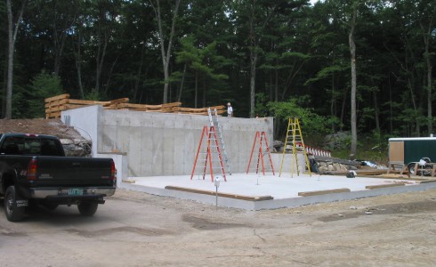 Foundation Before the Timber Frame Installation