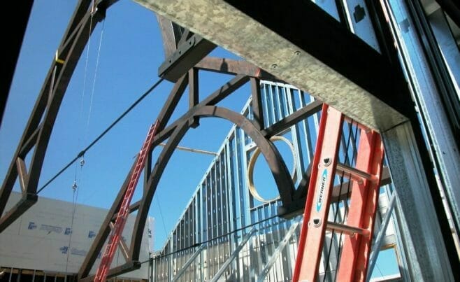 Heavy Timber Truss Church Construction