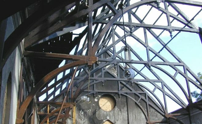 Charred Timber Trusses