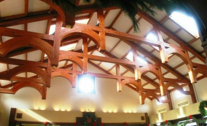 Post & Beam Church Ceiling