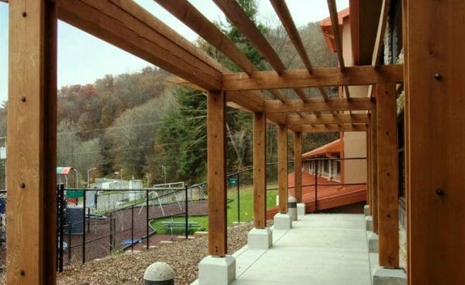 Timber Frame Pergola Posts