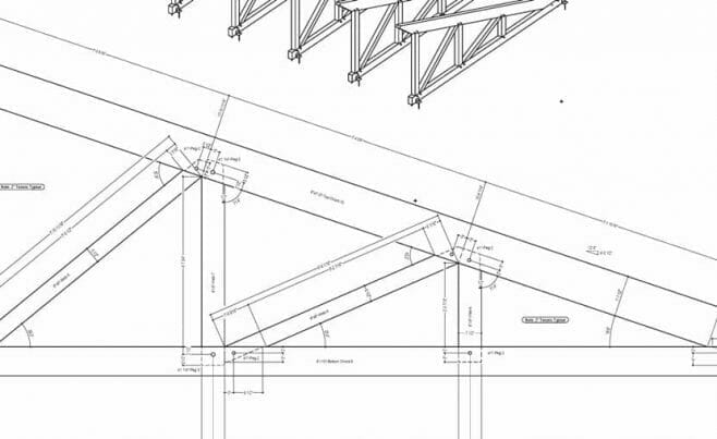 Timber Truss Drawing