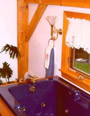 Whirlpool Bath in a Timber Framed Master Bath