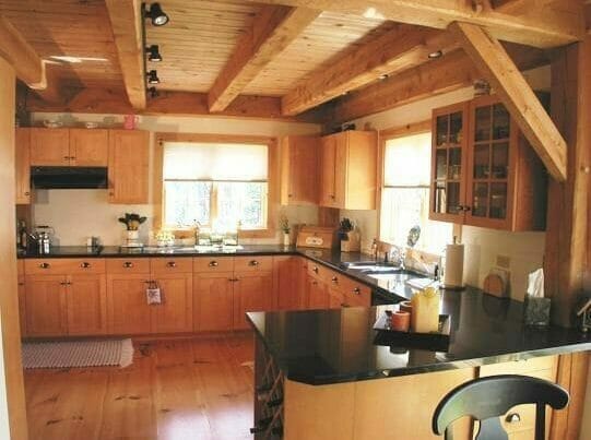 Custom Post & Beam Kitchen Interior