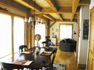 Timber Frame Dining Room