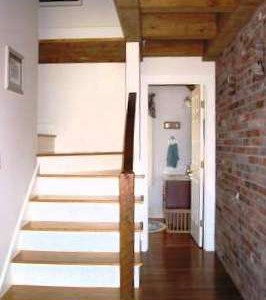 Stairway, Timber Beams and Used Brick