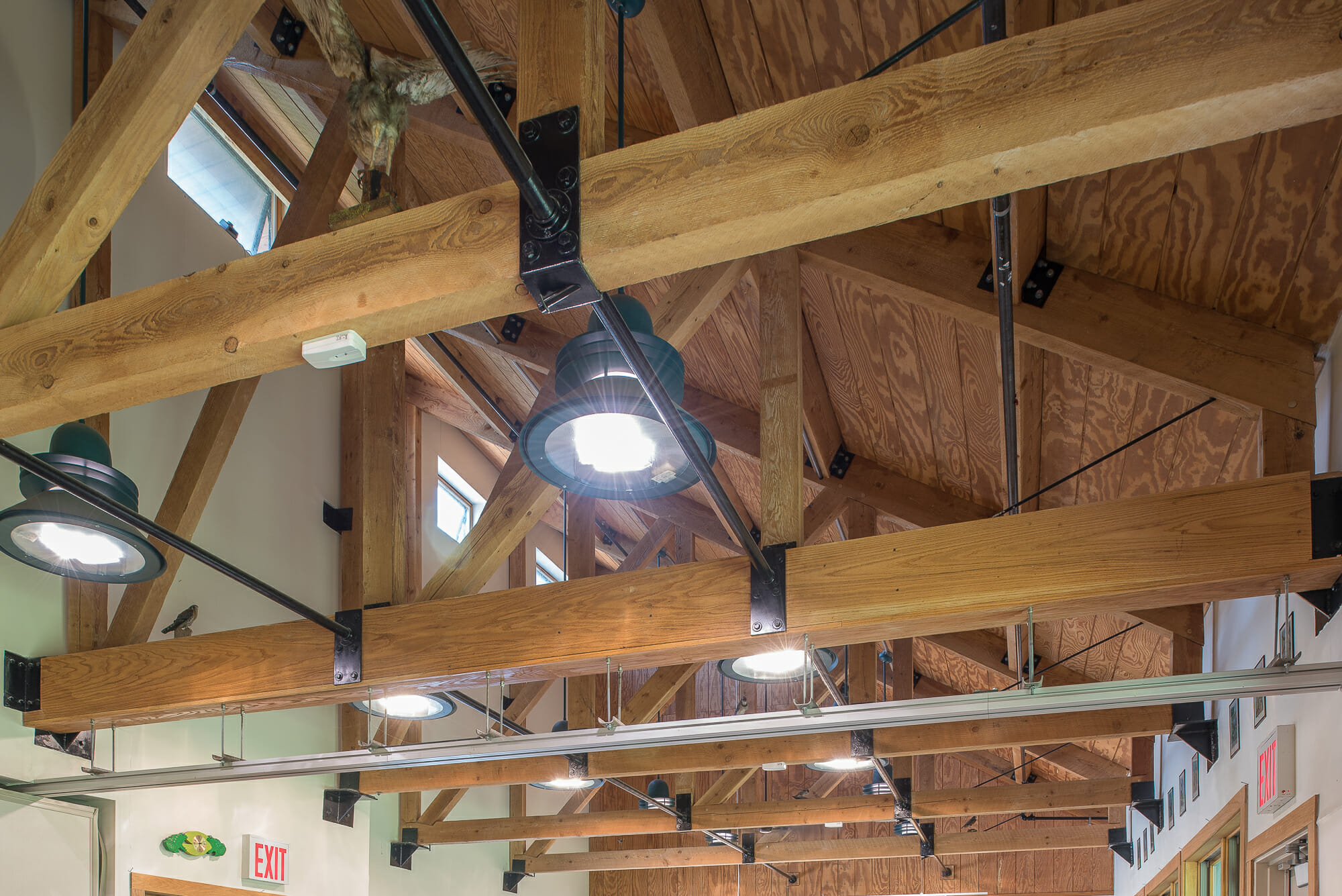 Shed Style Roof Trusses by Vermont Timber Works