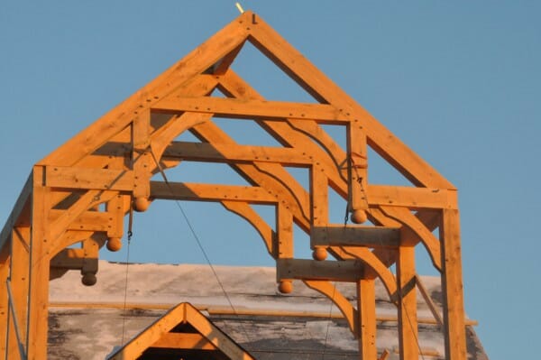 Vermont Timber Works hammer beam blackwood barn