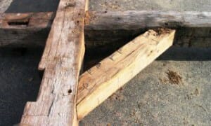 Hand Hewn Oak Timber