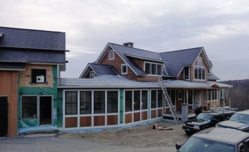 Exterior of a Post and Beam Home