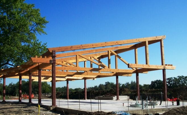 Outdoor Timber Frame Theater