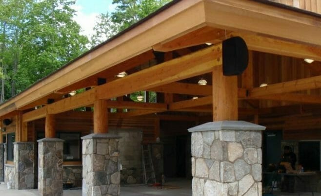 Stone and Timber Columns