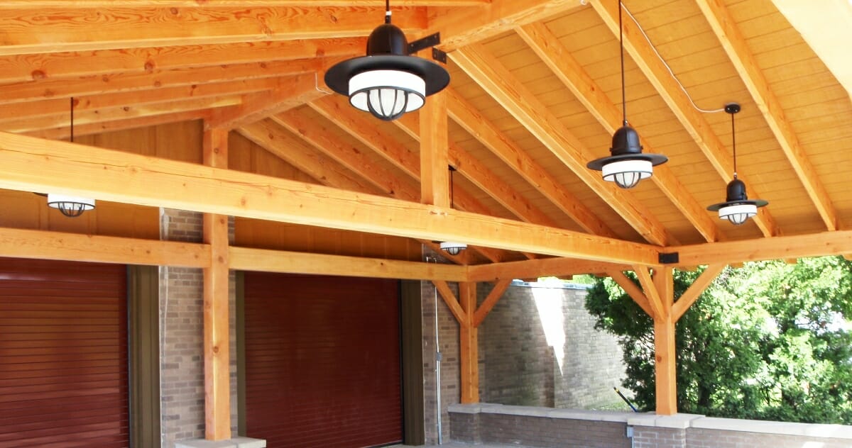 Timber Framed Pergola for NY State Park