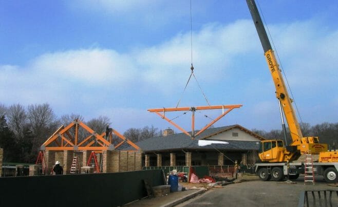 Continuous Ridge Timber Roof Trusses