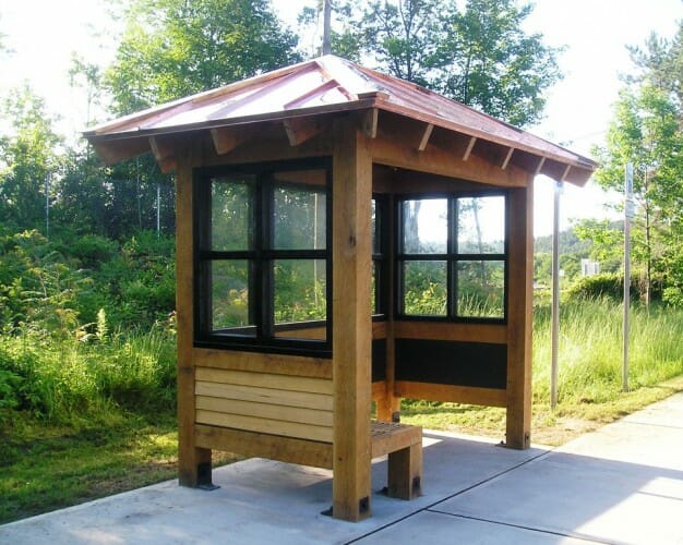Timber Bus Shelter
