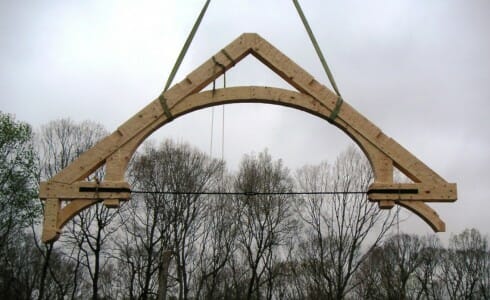 Timber Truss with a Tension Rod