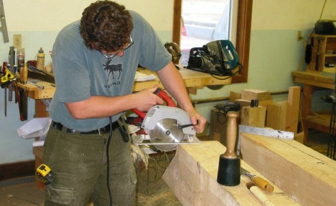Cutting a Detailed Joint With a Small Saw