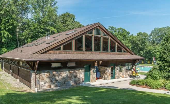 Entry To the Katonah Pool House