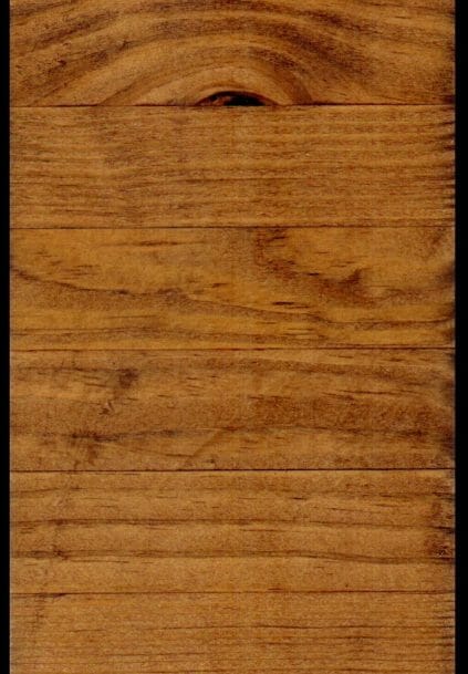 Glu Laminated Southern Yellow Pine that has been Planed Smooth and has an Early American Stain