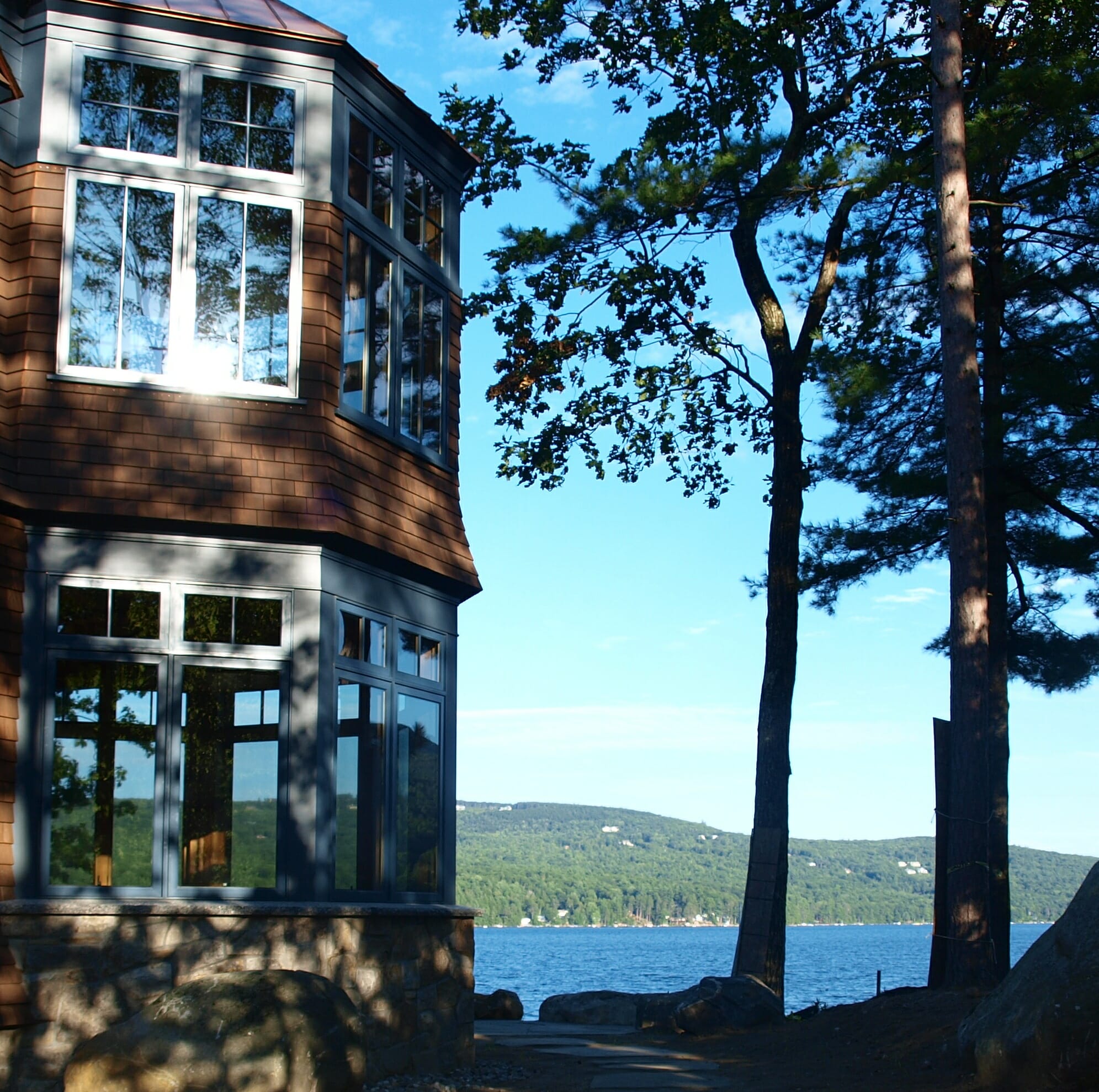 Timber Details In An Adirondack Style Home