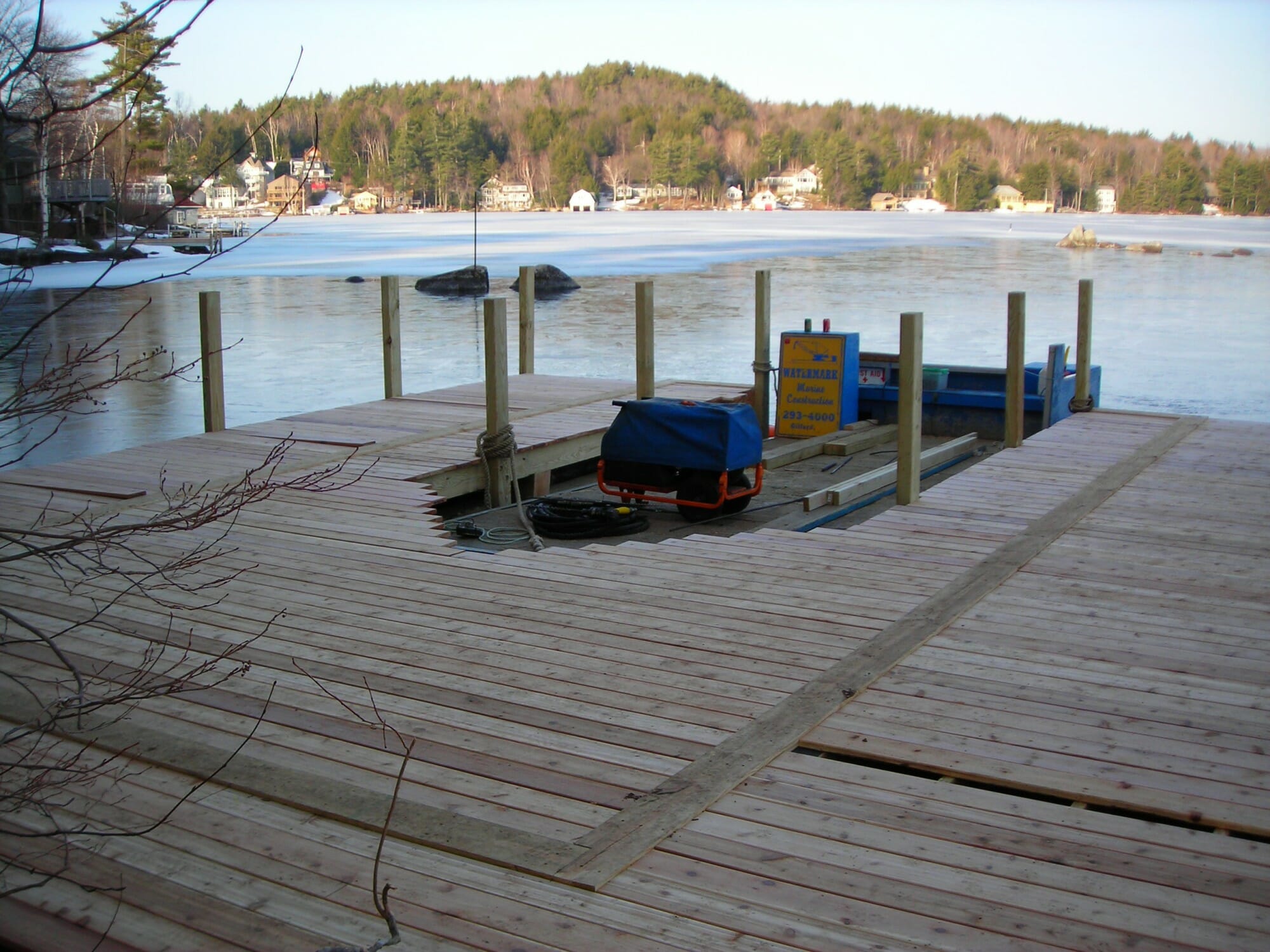 Dock, ready for new boathouse
