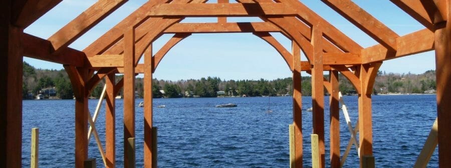 Looking through the timbers