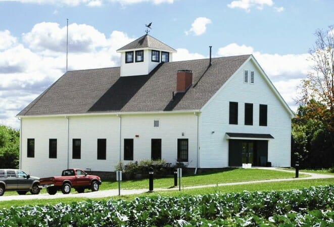 The Completed Exterior of a Timber Frame Barn