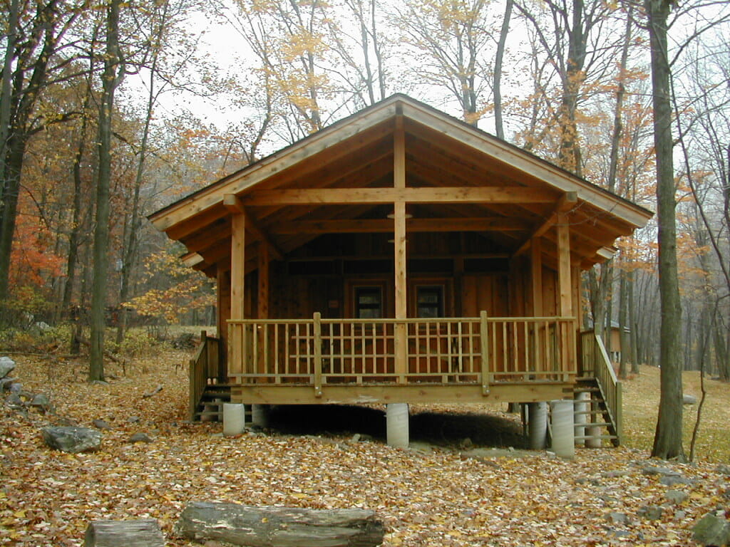 Wood Beam Camper Cabin in Upstate NY