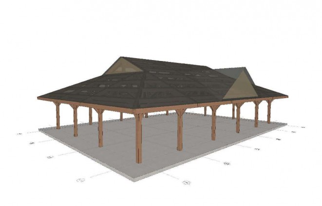 Timber Frame Pavilion for Cadwalader Park