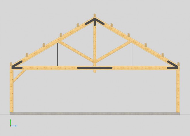 Basic Timber Truss Design for Hillsborough Summer Camp