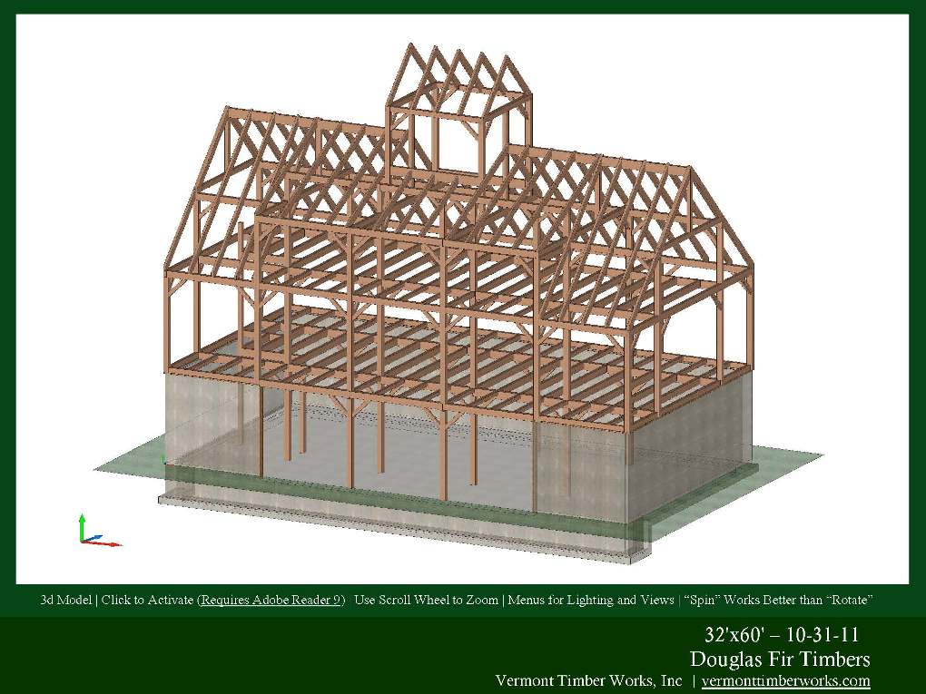 3d models of timber frame barns