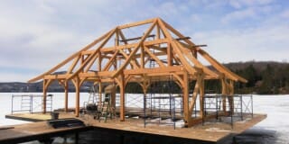 Timber Frame Boathouse