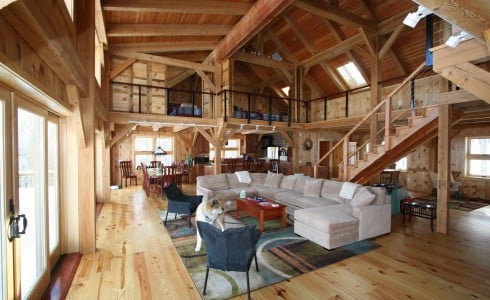 Mortise & Tenon Joined Barn Timber Frame