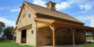 Loafing Shed and Hay Door