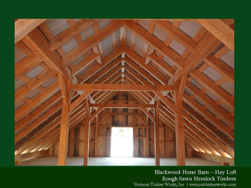 Hay loft with roofing