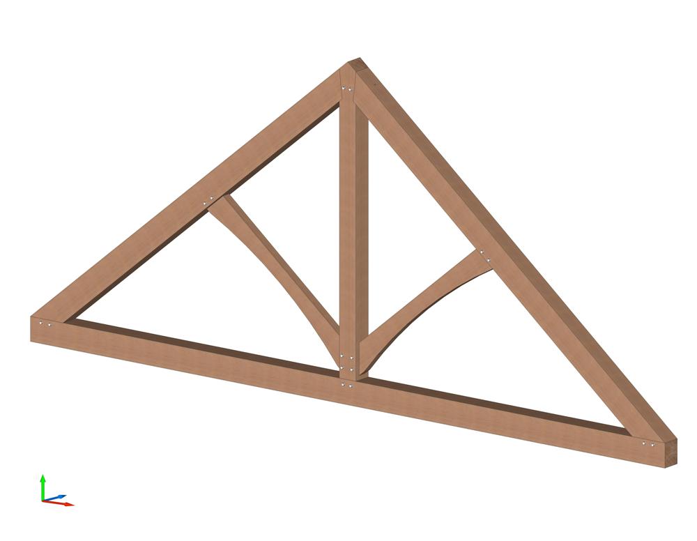 King-Post-Truss-Iso