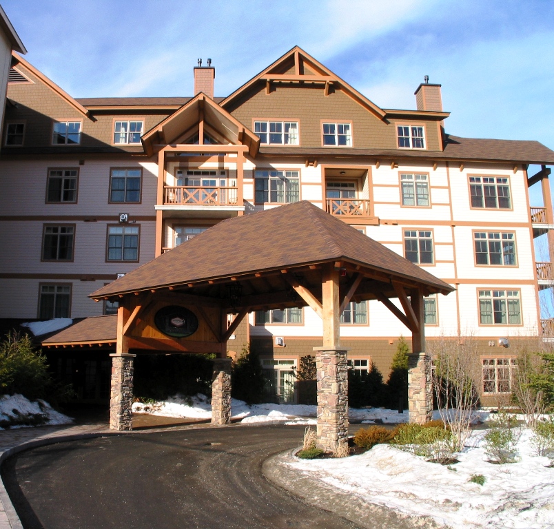 Porte Cochere for Founder's Lodge at Stratton Mountain