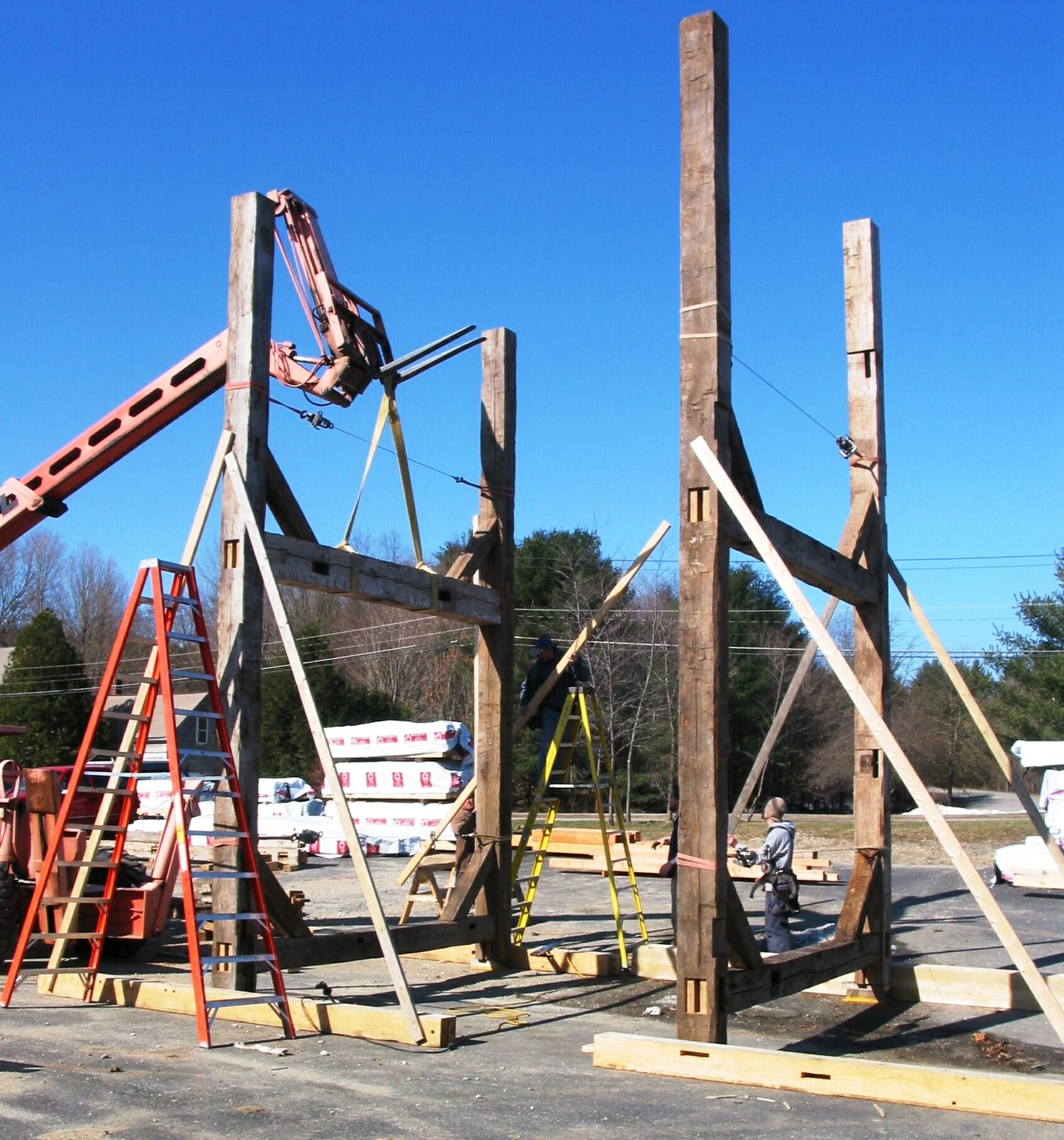 pre-assembly-reclaimed-white-oak-timbers