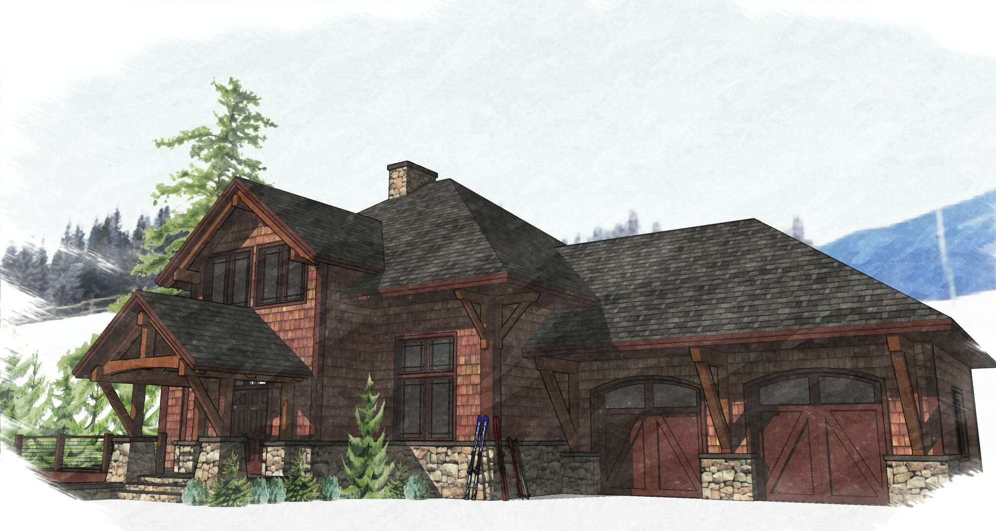 Bonin Architect Timber Frame Home Design