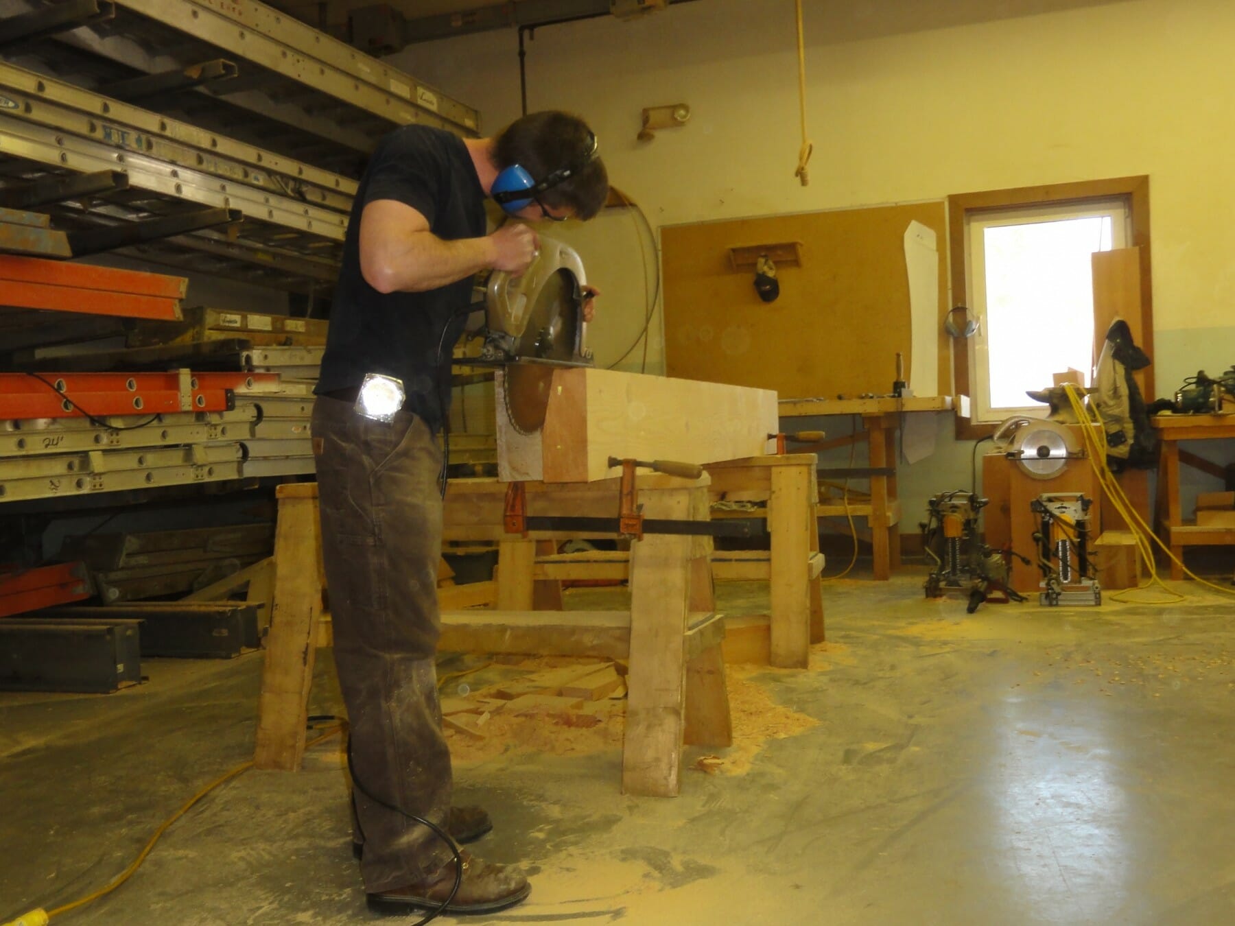 Two more massive timber framing tools I saw at the show