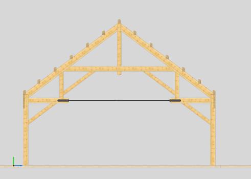 Modified Hammer Beam with Tie Rod