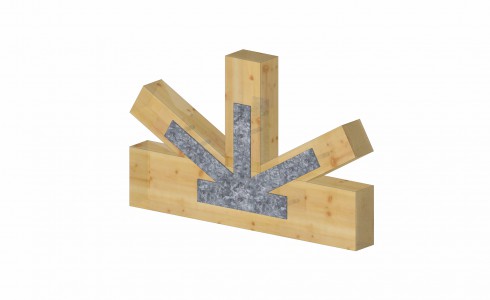timber steel king gusset frame connections bottom chord plates plate joinery tie web webs vermonttimberworks frames